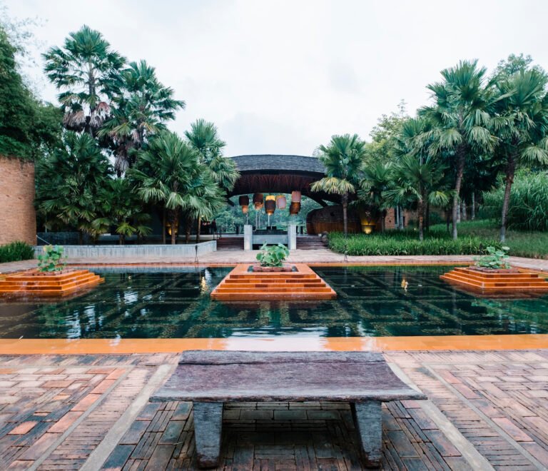 Home with garden setup